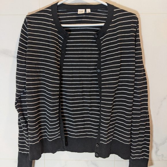 ❗LAST CHANCE❗GAP Button-up Striped Cardigan - Picture 1 of 6